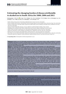 Greenwich Academic Literature Archive - Estimating the changing burden ...