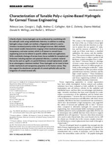 Greenwich Academic Literature Archive - Characterization of tunable ...