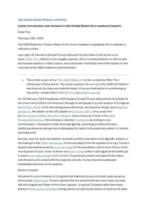 Greenwich Academic Literature Archive - Trump’s State of the Union ...